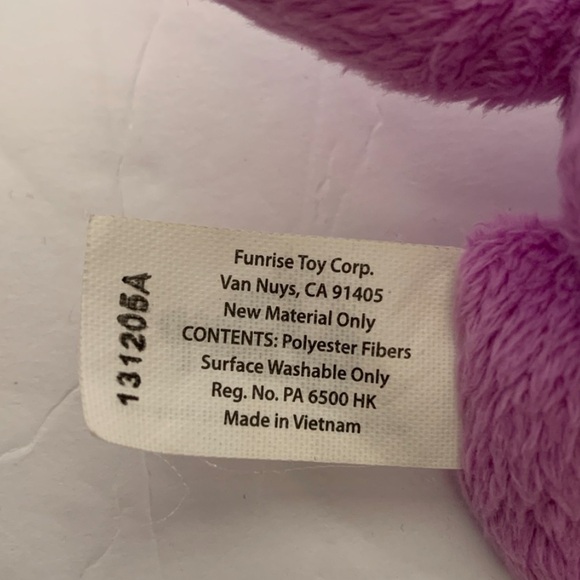 Littlest Pet Shop Plush Zoe Trent Purple Dog Stuffed Animal LPS - Picture 12 of 12